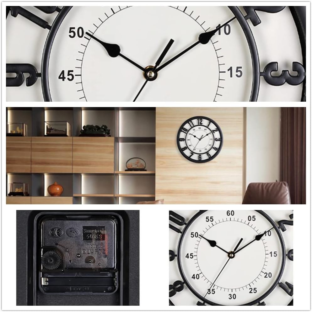 30cm Wall Clock - Quiet and no Ticking, Easy to Read, Suitable for Home, Office - Image 6