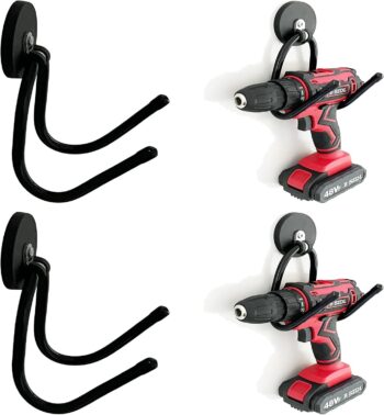 2 Pack Power Drill Tool Organizer Holder,Magnetic Tool Holders,Garage Tool
