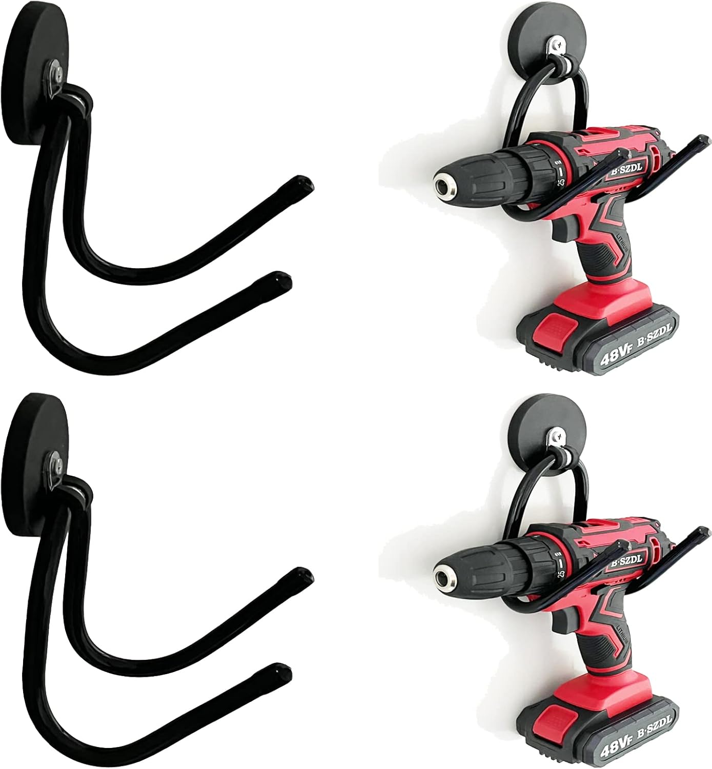 2 Pack Power Drill Tool Organizer Holder,Magnetic Tool Holders,Garage Tool