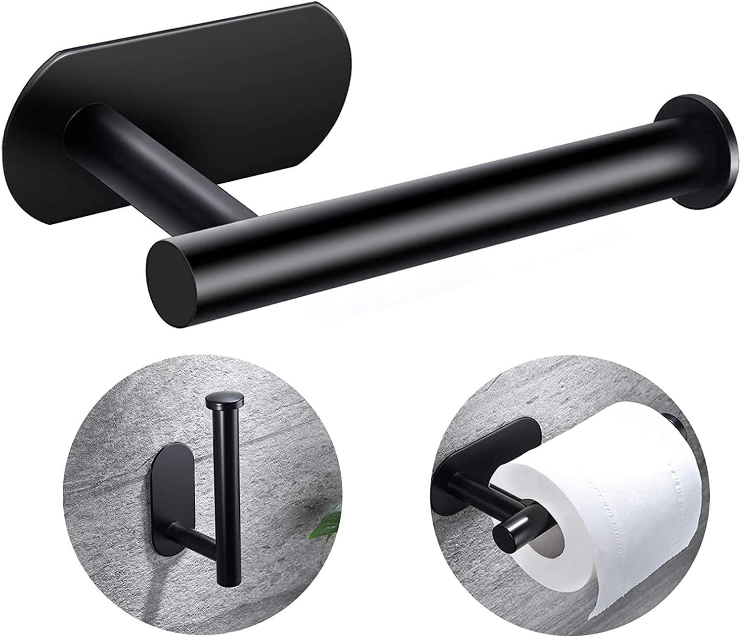 Toilet Paper Holder Self Adhesive - Kitchen Washroom Adhesive Toilet Roll Holder