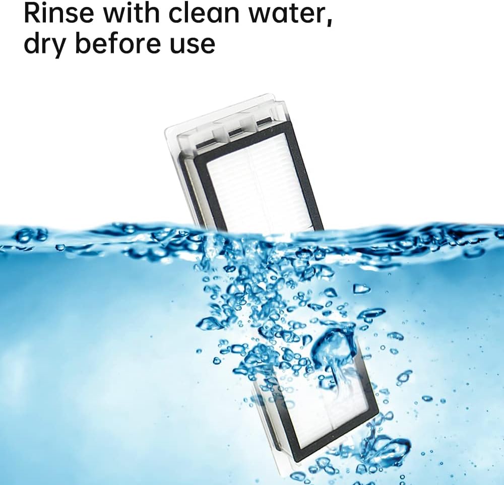 8 Pack Replacement Filters Parts Compatible with Xiaomi Roborock S50 S55 S6 Pure - Image 2