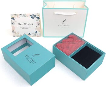 Cute Ring Earring Rose Gift Box Jewelry Case Gift Boxes for Wedding,Engagement