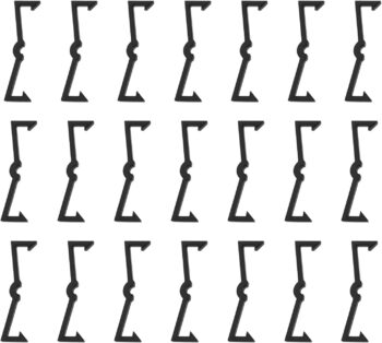 100pcs Hook Fastening Buckle Plastic Pegboard Hook Heavy Duty pegboard