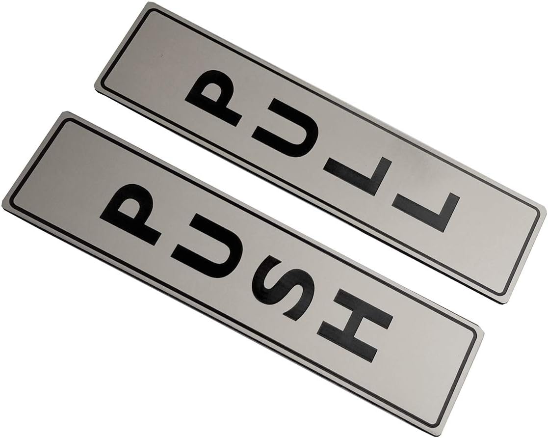Silver Push Pull Set Pair of Door Signs for Businesses, Restaurants, Bars - Image 4