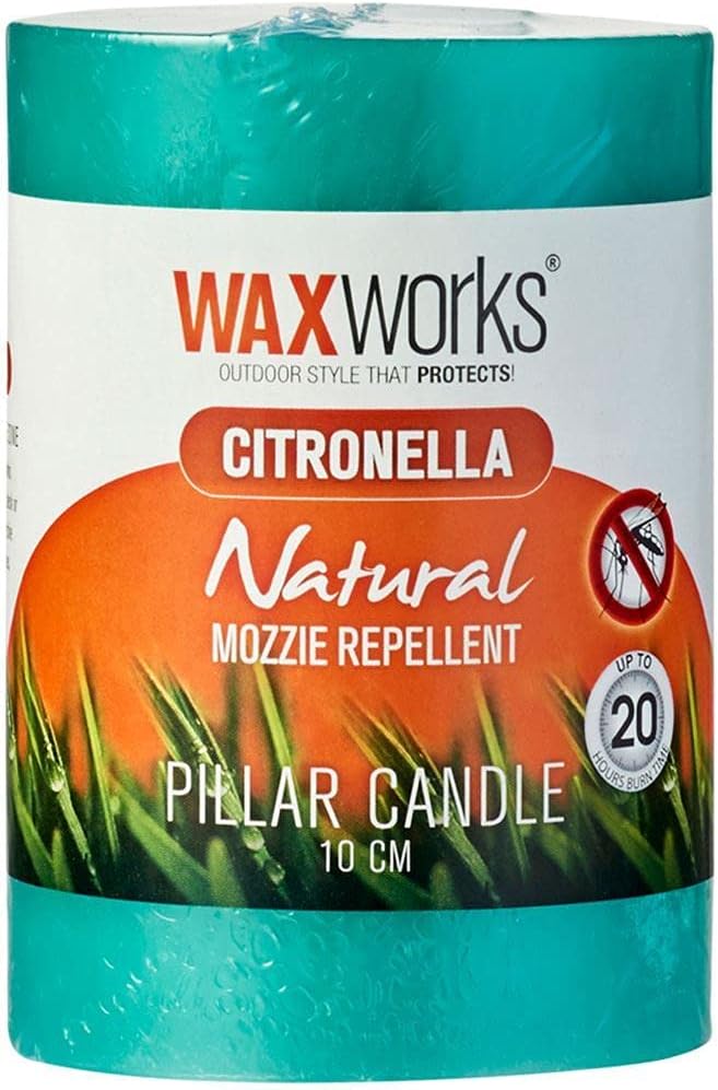 Citronella Pillar Candle - 20 Hour Burn Time Mosquito Repellant Candle - Image 3