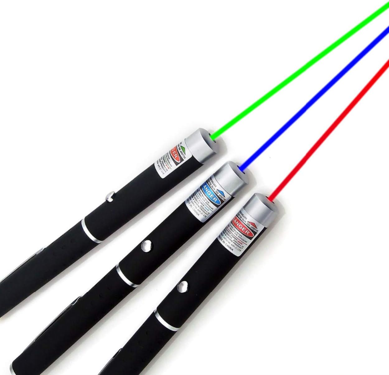 Cat Toy Laser Pointer, 3 PCS Green Red Violet Laser Pointer Cat Toy for Indoor
