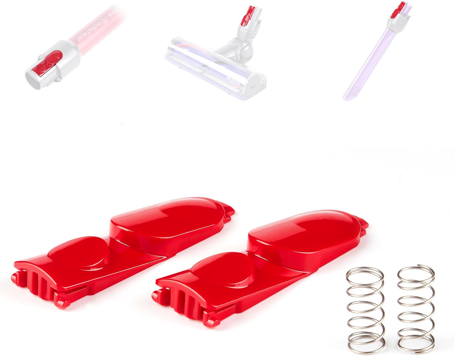 2 Pack Cleaner Head Clip Latch Tab Button Replacement for Dyson V7 V8 V10 V11