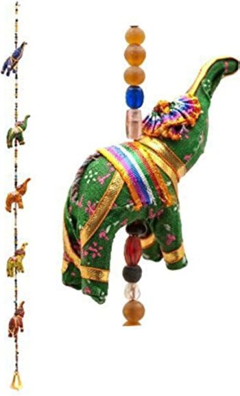 Indian Traditional Five Elephant Hanging Layer Door Hanging, Wall Hanging