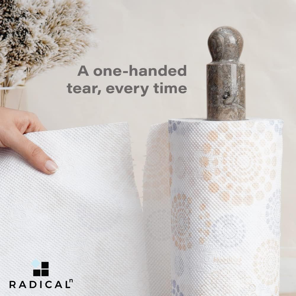 Paper Towel Holder Handmade Marble Hand Towel Rack Napkin Paper Roll Holder - Image 4