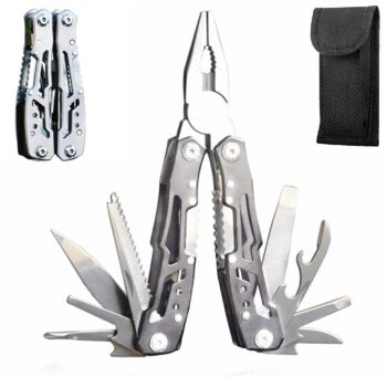 14-In-1 Multitool with Safety Locking, Professional Stainless Steel Multitool