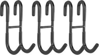 Shower Door Hooks (3-Pack), Over Door Hooks for Bathroom Frameless Glass Shower