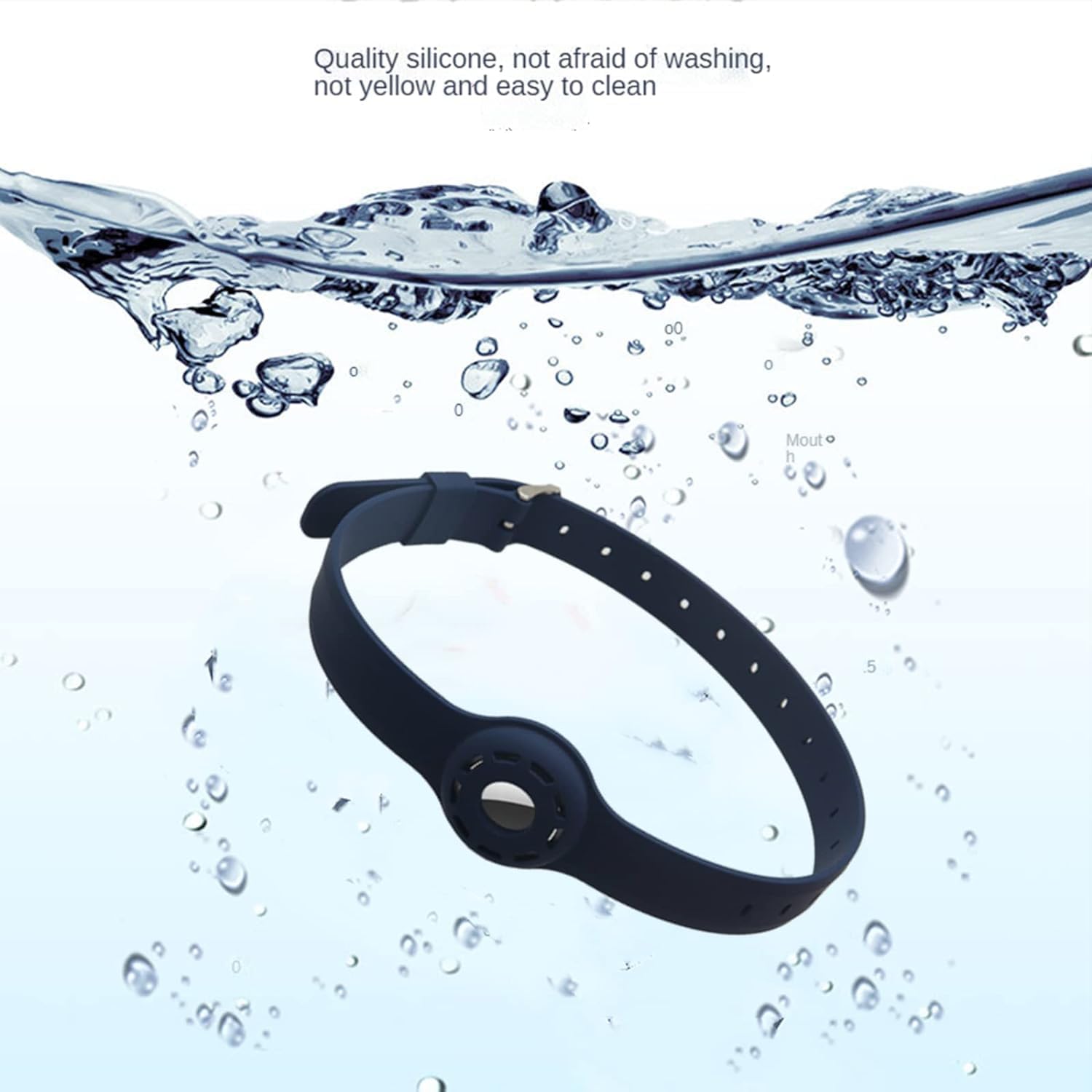 Silicone Dog Collar for AirTag - Anti-Lost Adjustable Cat Collar for Pet Finder - Image 5