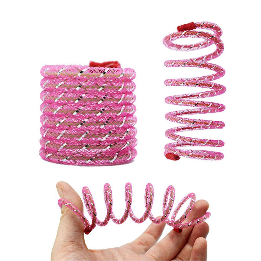 Cat Spring Toys Colorful Coil Spring Action Cat Toy Stretchable Pet Play Toy - Image 3