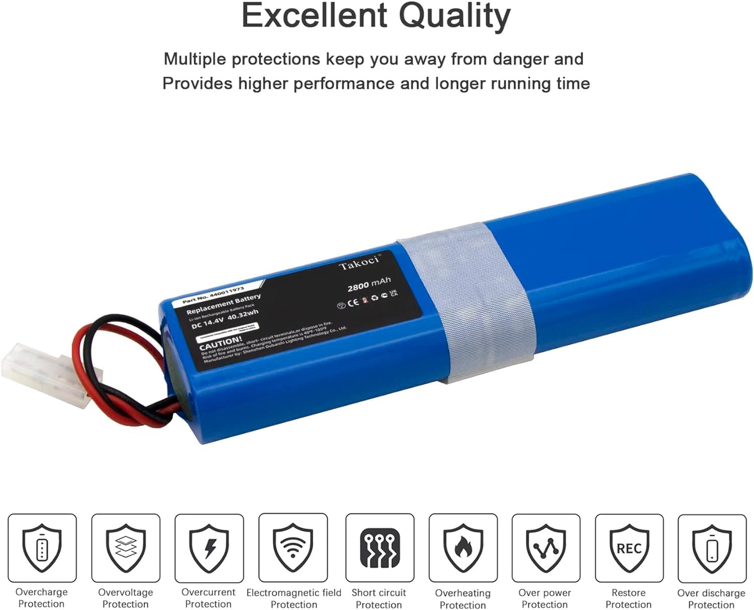 Replacement Battery for Hoover Rogue 970 Series Robot Vacuum fits Part Number - Image 6
