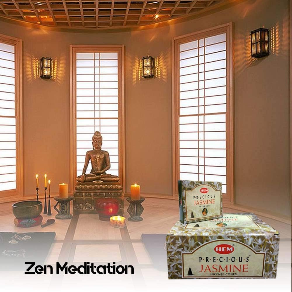 Precious Jasmine - Case of 12 Boxes, 10 Cones Each - Incense From India - Image 3