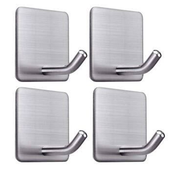 Heavy Duty Adhesive Towel Hooks Stick on Towel Holder Wall Hangers Waterproof
