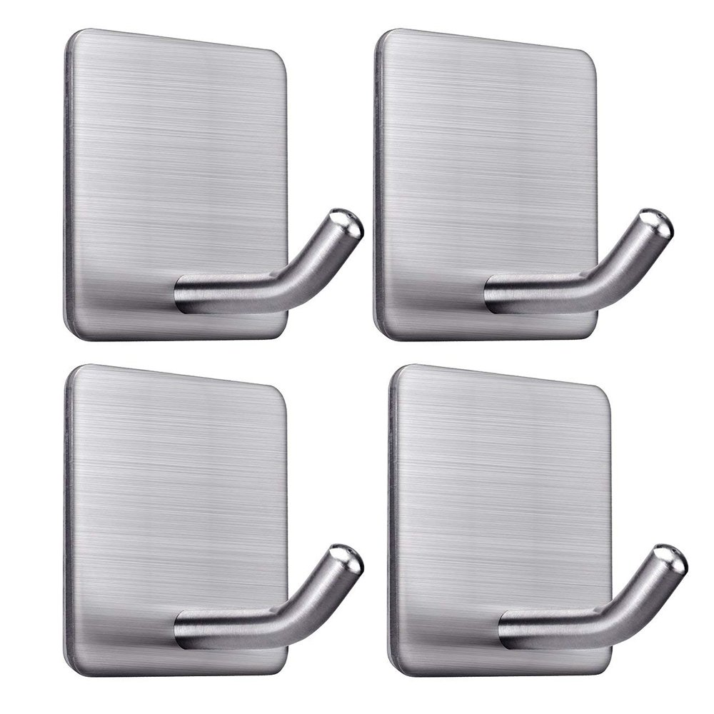 Heavy Duty Adhesive Towel Hooks Stick on Towel Holder Wall Hangers Waterproof