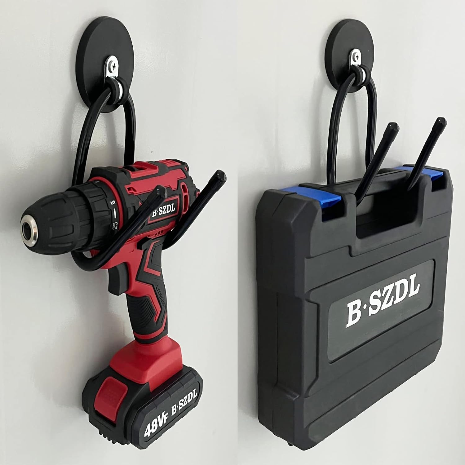 2 Pack Power Drill Tool Organizer Holder,Magnetic Tool Holders,Garage Tool - Image 5