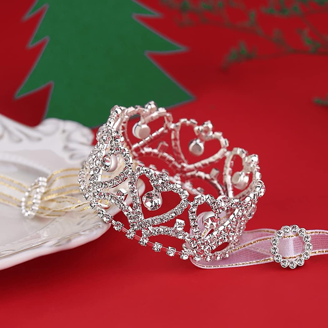 Pet Series Royal Rhinestone Full Round Dog/Cat Crown for Costume Small Dog Hair - Image 4