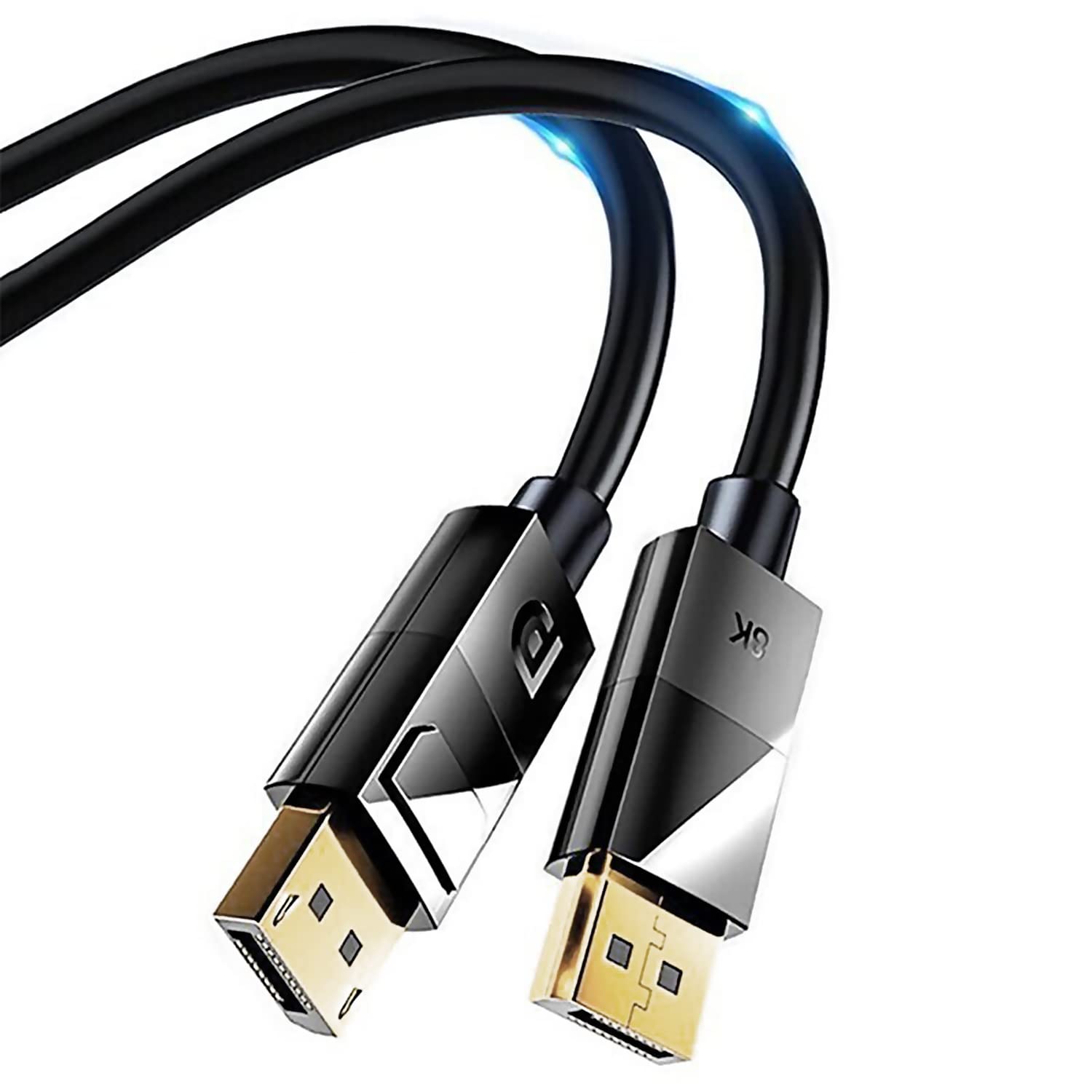 8K Display Port Cable 1.4 (8K@60Hz,4K@144Hz,2K@165Hz,32.4Gbps) DP to DP Cable