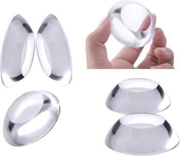 Door Stopper Wall Protector (6pack)-Clear,Quiet,Shock Absorbent Gel,Adhesive
