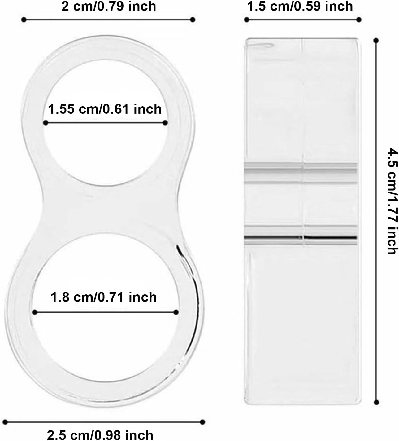Door Handle Protectors, 5 Pcs Transparent Door Handle Stopper, Ring Door Handle - Image 2