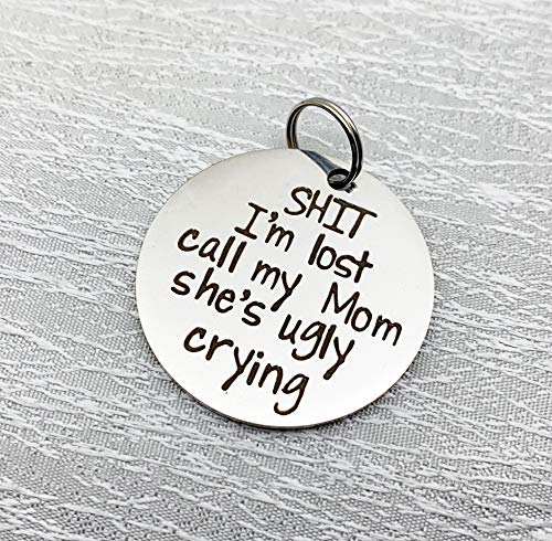 Funny Pet Tag, Funny Dog Tag, Stainless Steel Dog Cat Collar Tags, Shit I'm Lost - Image 4