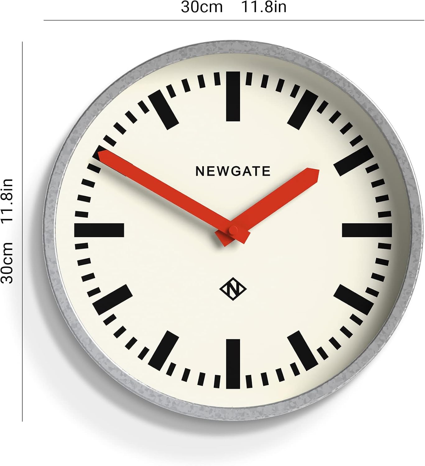 Metal Retro Wall Clock - Wall Clocks - Designer Station Clock - Image 5