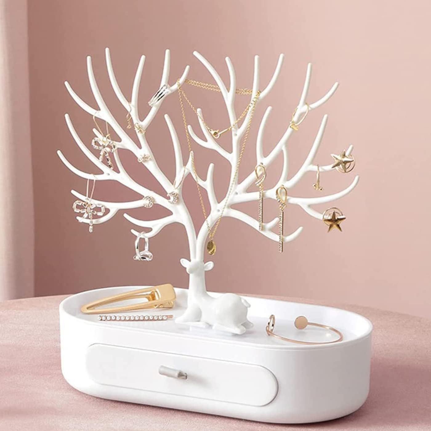 Antler Jewellery Stand, Deer Horn Tree Stand, Necklace Storage Display Rack - Image 3