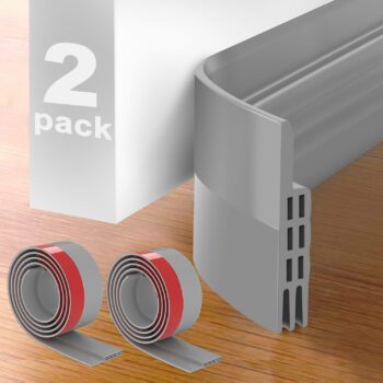 2 Pack Door Draft Stopper, Under Door Draft Blocker, Soundproof Door Sweep