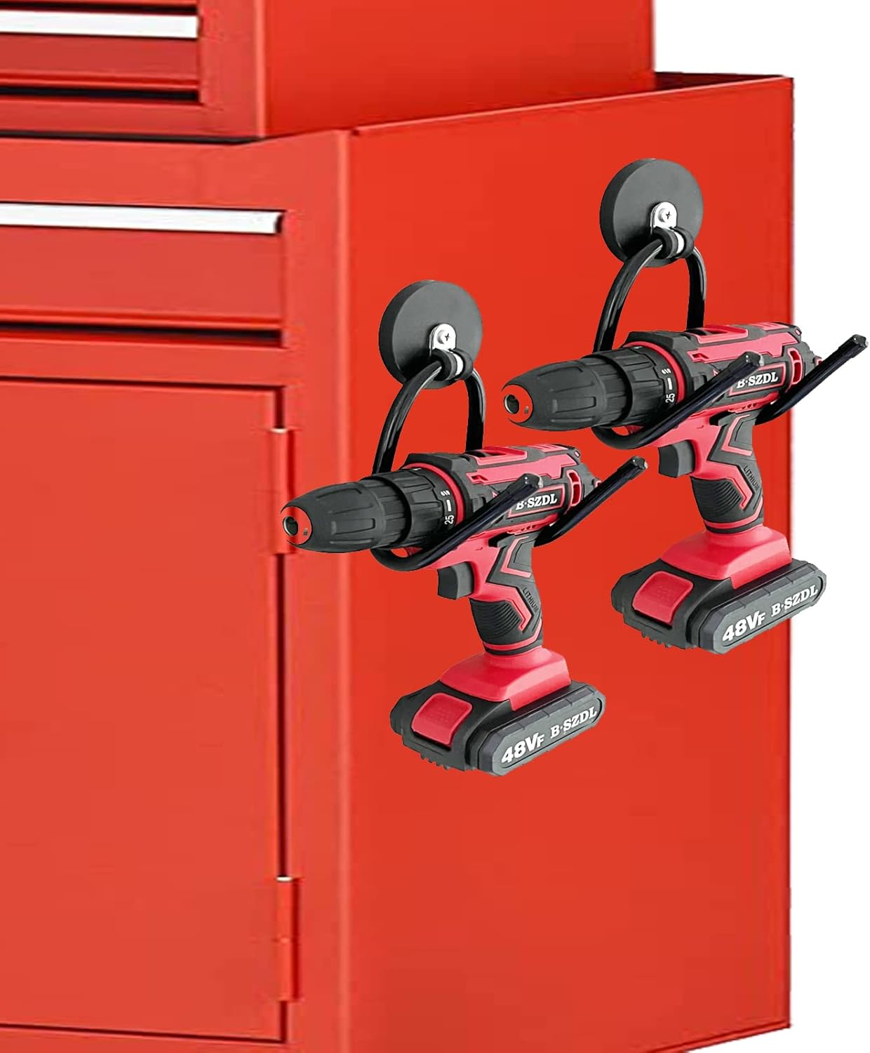 2 Pack Power Drill Tool Organizer Holder,Magnetic Tool Holders,Garage Tool - Image 8