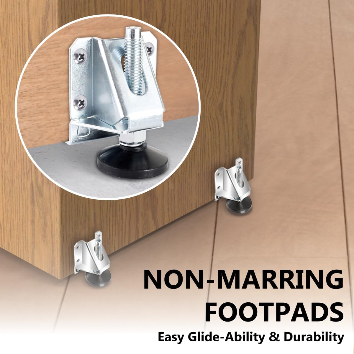 Heavy Duty Leg Leveler Kit | 4 Pack | Leveler Legs with Installation - Image 4