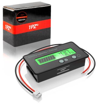 LCD Battery Capacity Monitor Gauge Meter Waterproof 12V/24V/36V/48V Lead