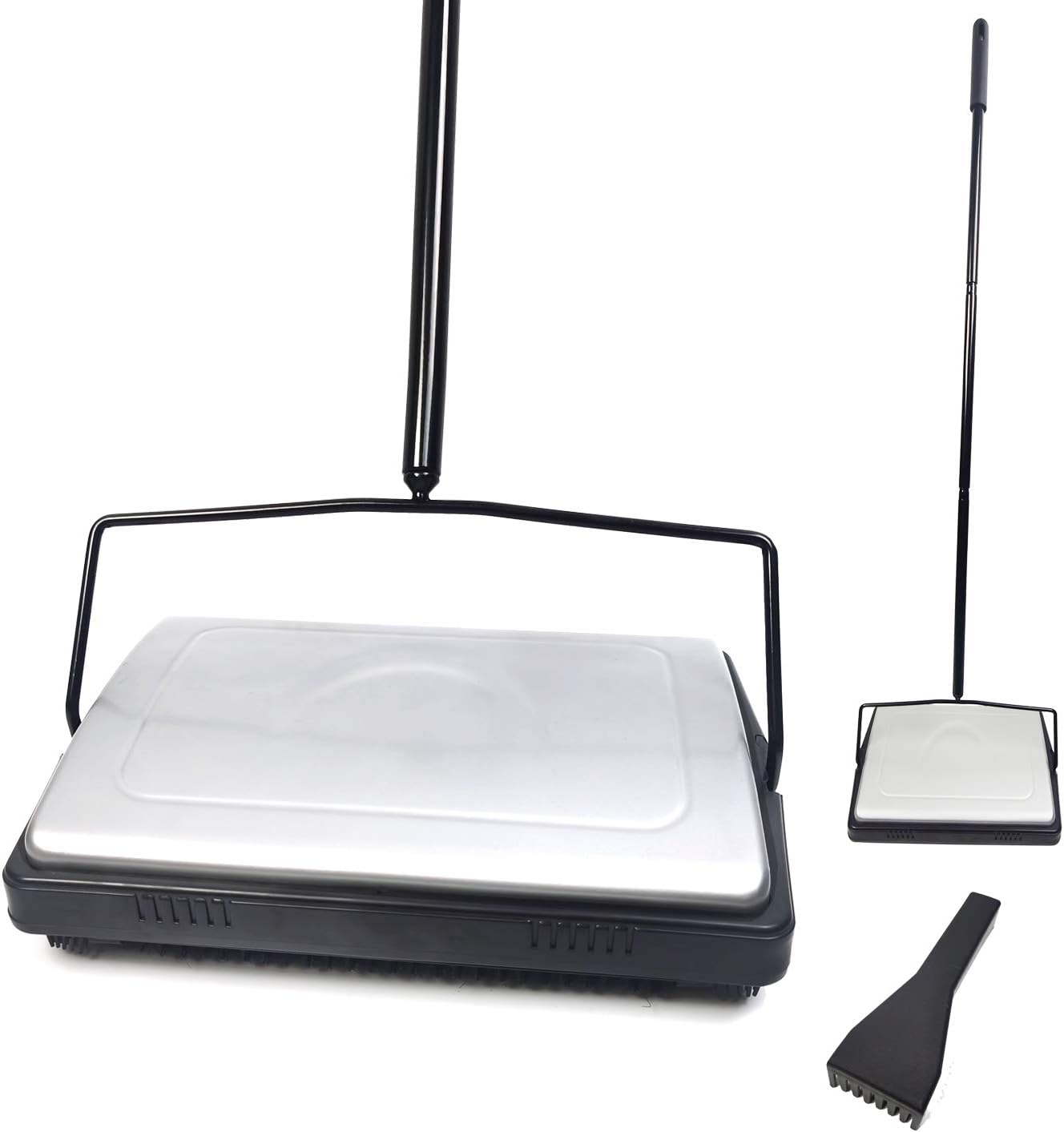 Quiet Carpet Sweeper, Floor Sweeper with Pig-Bristles, Suitable for Carpet - Image 8