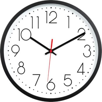 Wall Clock, Modern Wall Clock 12 Inch Silent Non-Ticking, Wall Clocks Battery