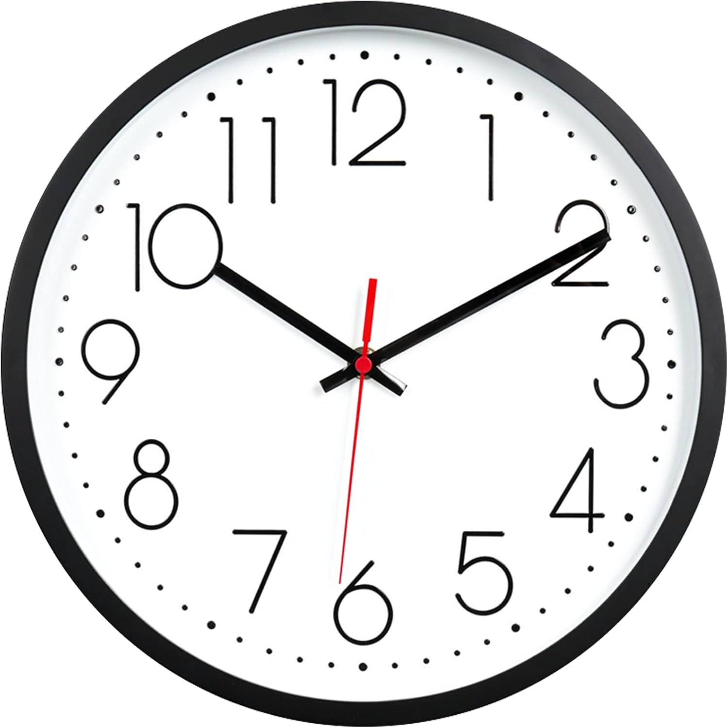 Wall Clock, Modern Wall Clock 12 Inch Silent Non-Ticking, Wall Clocks Battery
