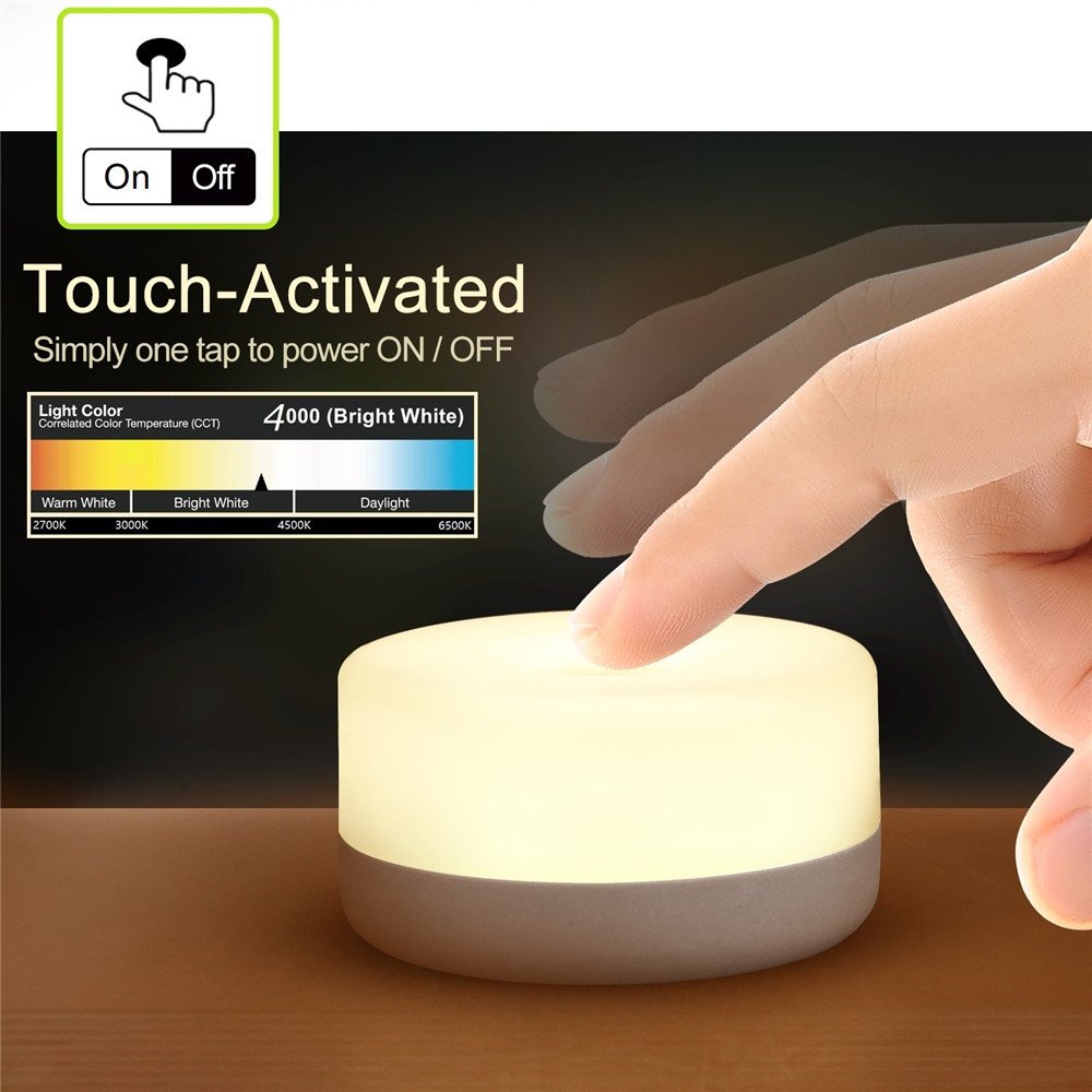 Baby Night Light, Rechargeable Mini Touch Light, Wireless LED Night Lights - Image 2