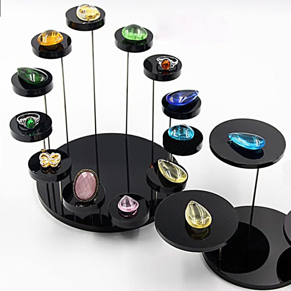12 Tier Acrylic Display Stand, Multi-layer round jewelry display table - Image 6