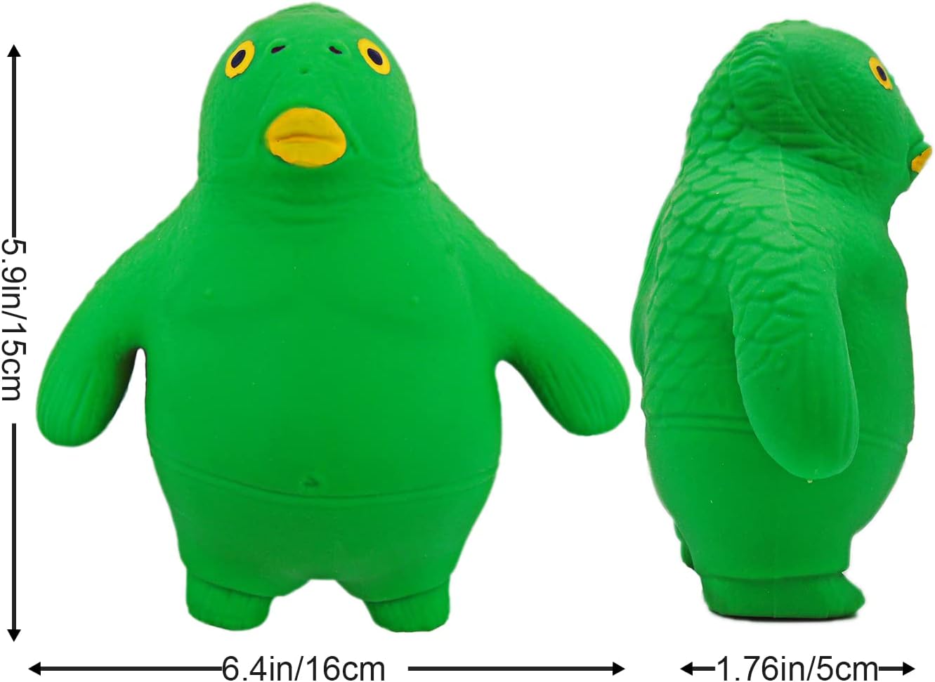 Imitating Small Fish, Baydways 14cm Green Small Fish, TPR Material, Cute Stress - Image 2