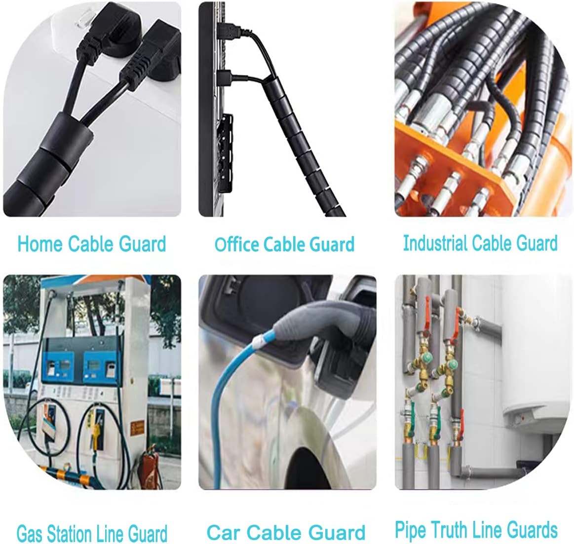 Cable Sleeve Easy Wrap,Cable Management Sleeve,Under Desk Cord Organizer - Image 6