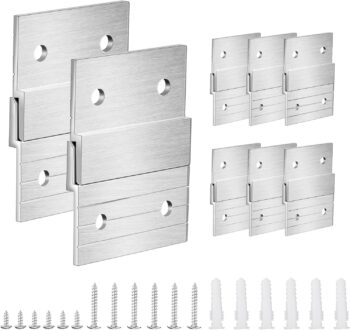 16 Pcs 2 Inch French Cleat Hanger Heavy Duty Metal Picture Hangering Photo Shelf