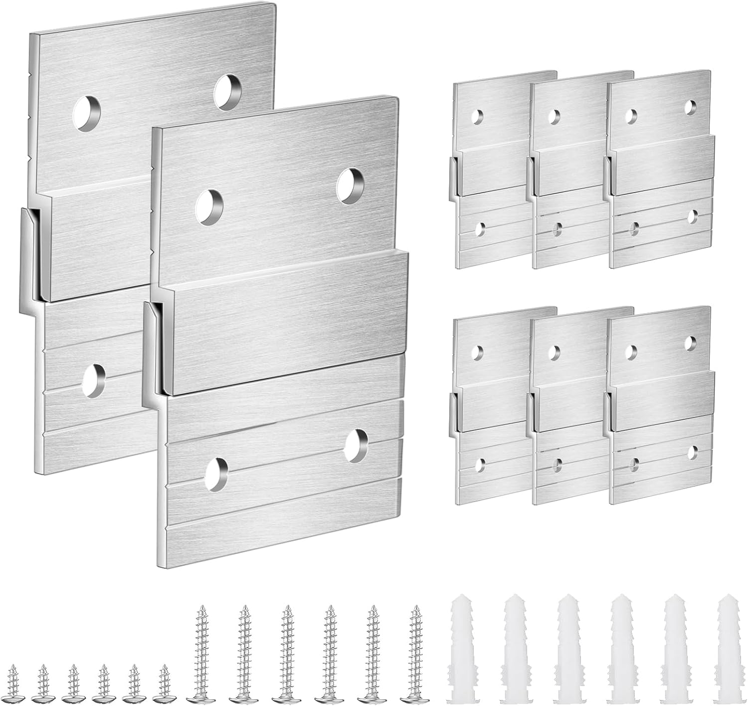 16 Pcs 2 Inch French Cleat Hanger Heavy Duty Metal Picture Hangering Photo Shelf