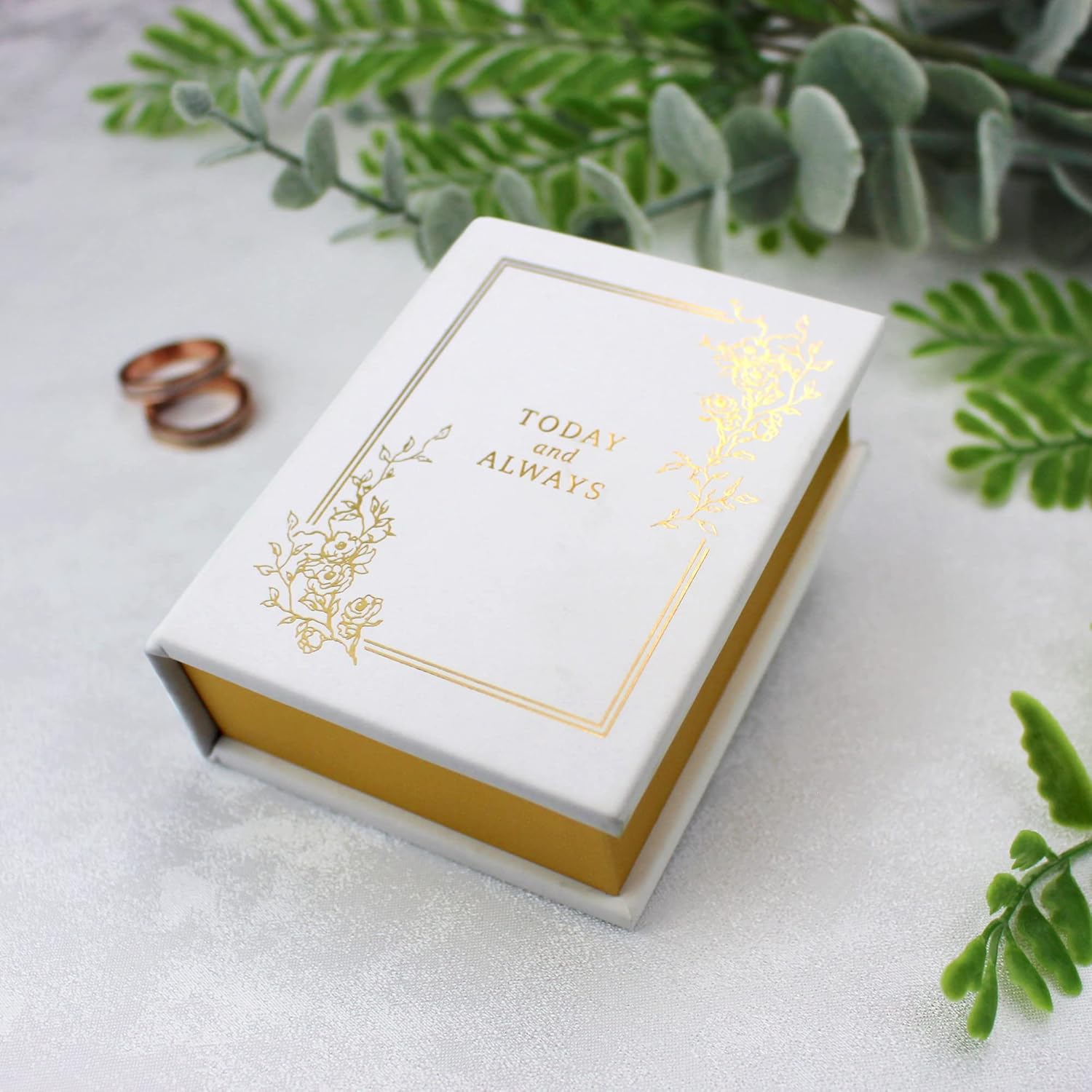 Wedding Ring Book Box, One Size, White - Image 6