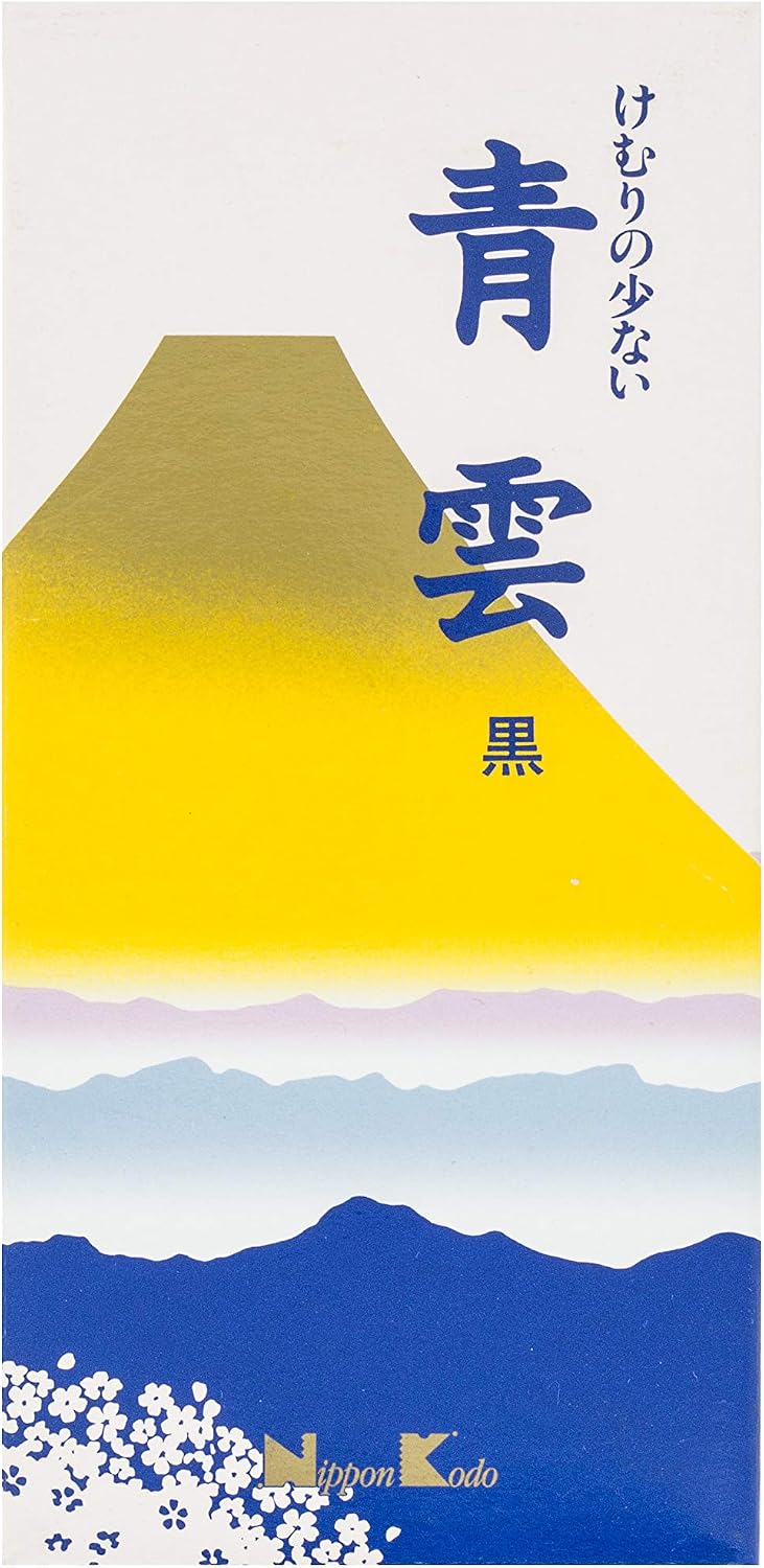 nippon kodo - 258 - Seiun Chrysanthemum Incense Sticks - 16 x 8 x 3 cm - Blue - Image 2