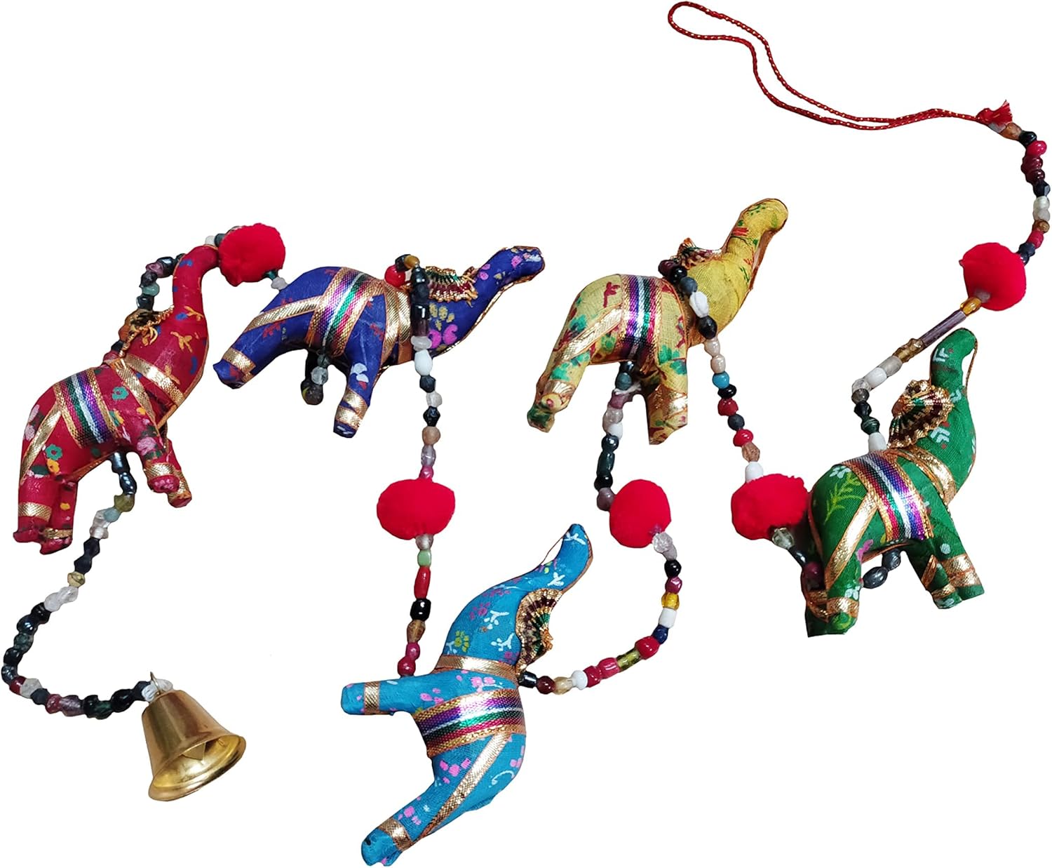 Indian Traditional Five Elephant Hanging Layer Door Hanging, Wall Hanging - Image 2