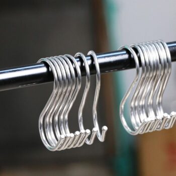 20 Pack S Shaped Hanging Hooks, Heavy Duty S Hanger Hook for Kitchen, Closet