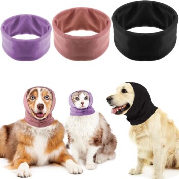 3 Pcs Dog Ear Muffs Noise Protection Covers Hearing Wrap Earmuff Winter