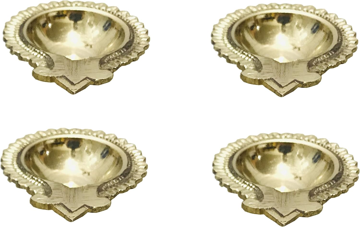 Brass Diya Dhibla Golden Diya Pooja Dia Brass Diwali Puja Diwali Diya/Deepawali - Image 2