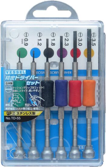 Precision Screwdriver Set TD-55 / -0.9, -1.2, -1.8, -2.3, -3.0, -3.5 TD-55/Flat