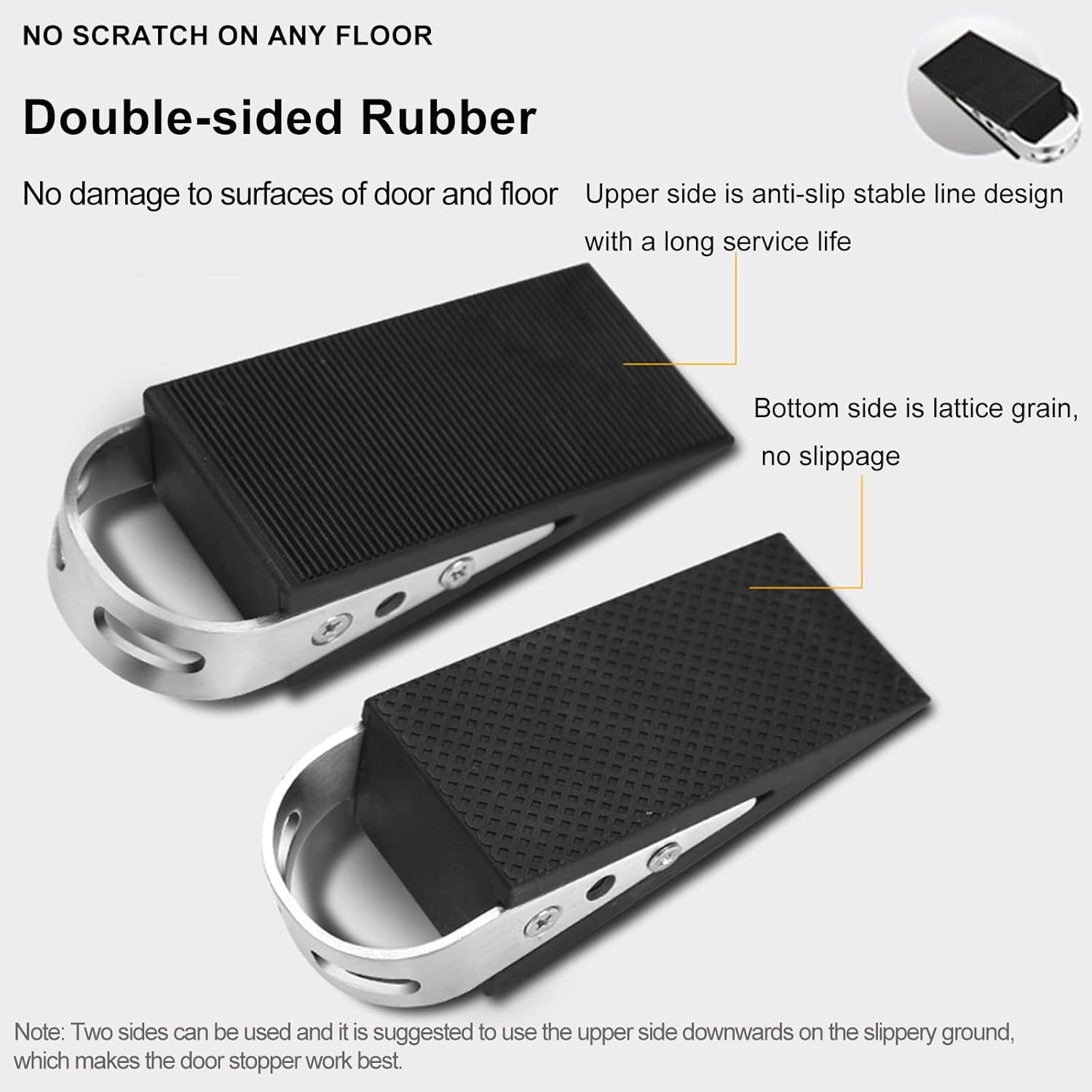 Strongest Door Stoppers for Bottom of Door, Heavy Duty Door Wedge Holder - Image 3